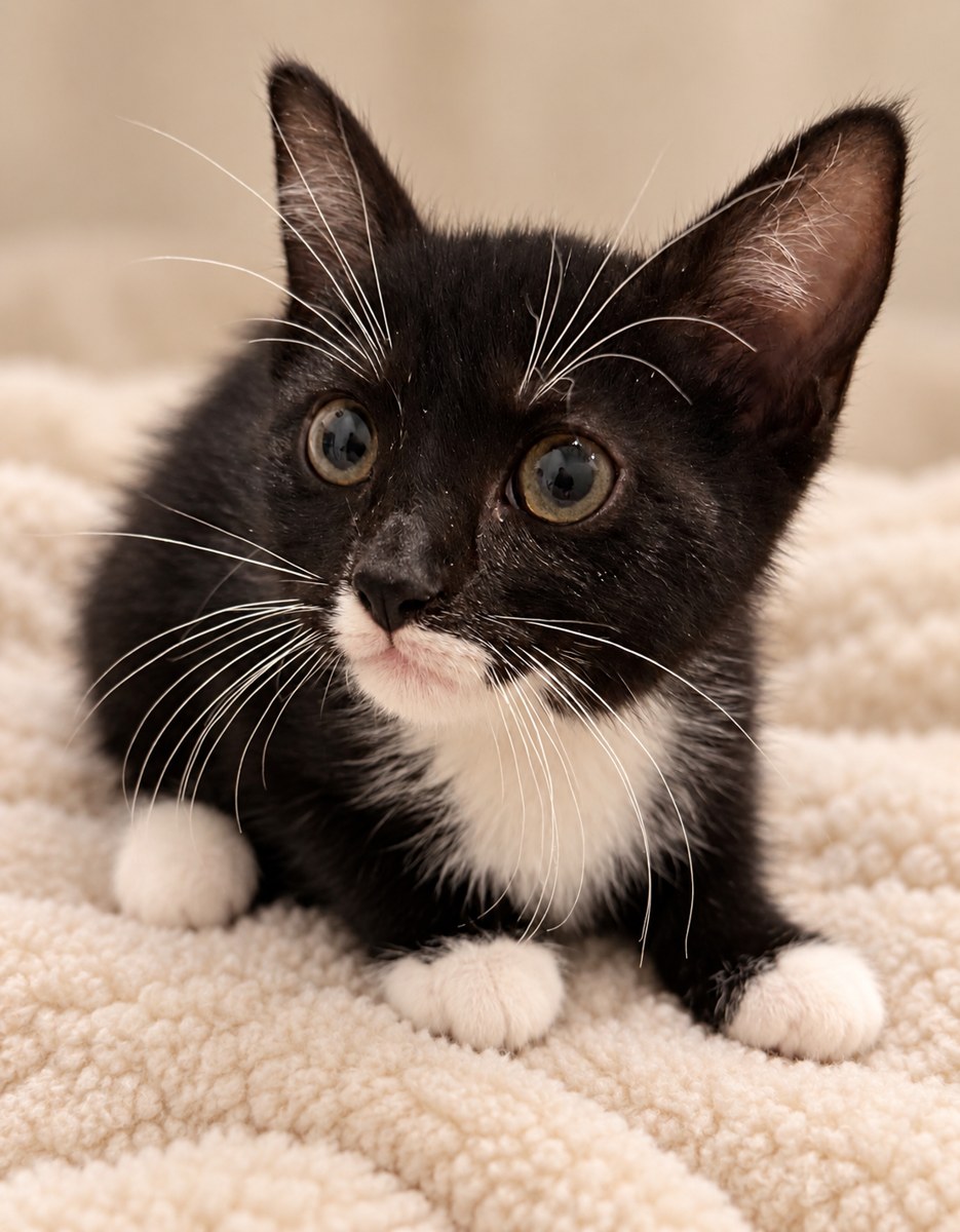 Clover, a female kitten at EveryBuddy Rescue